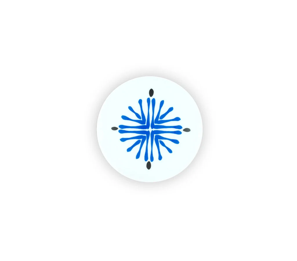 ASSIETTE S BLEU - PLATE S BLUE