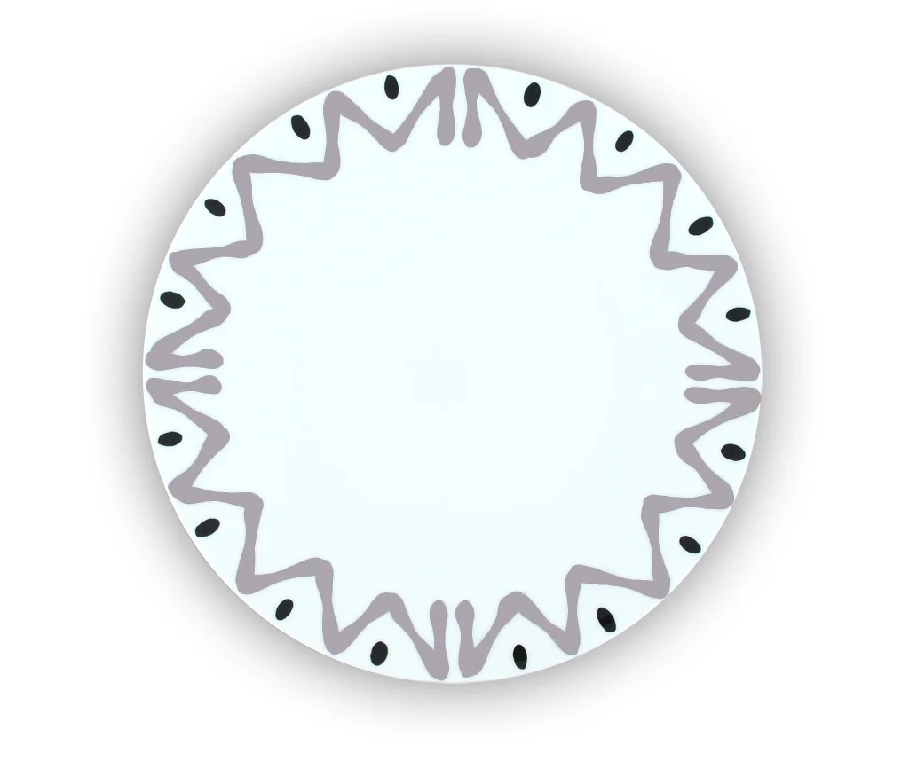 ASSIETTE XL GRIS - PLATE XL GREY