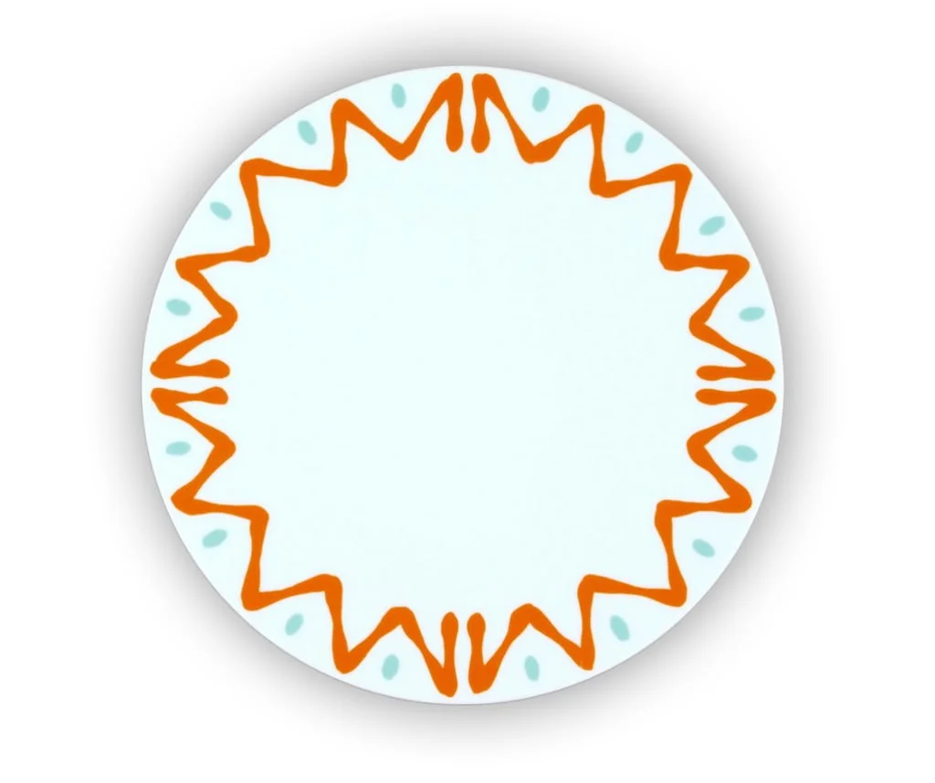 ASSIETTE XL ORANGE - PLATE XL ORANGE
