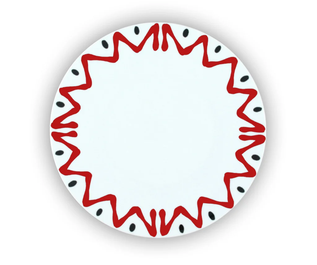 ASSIETTE XL ROUGE - PLATE XL RED
