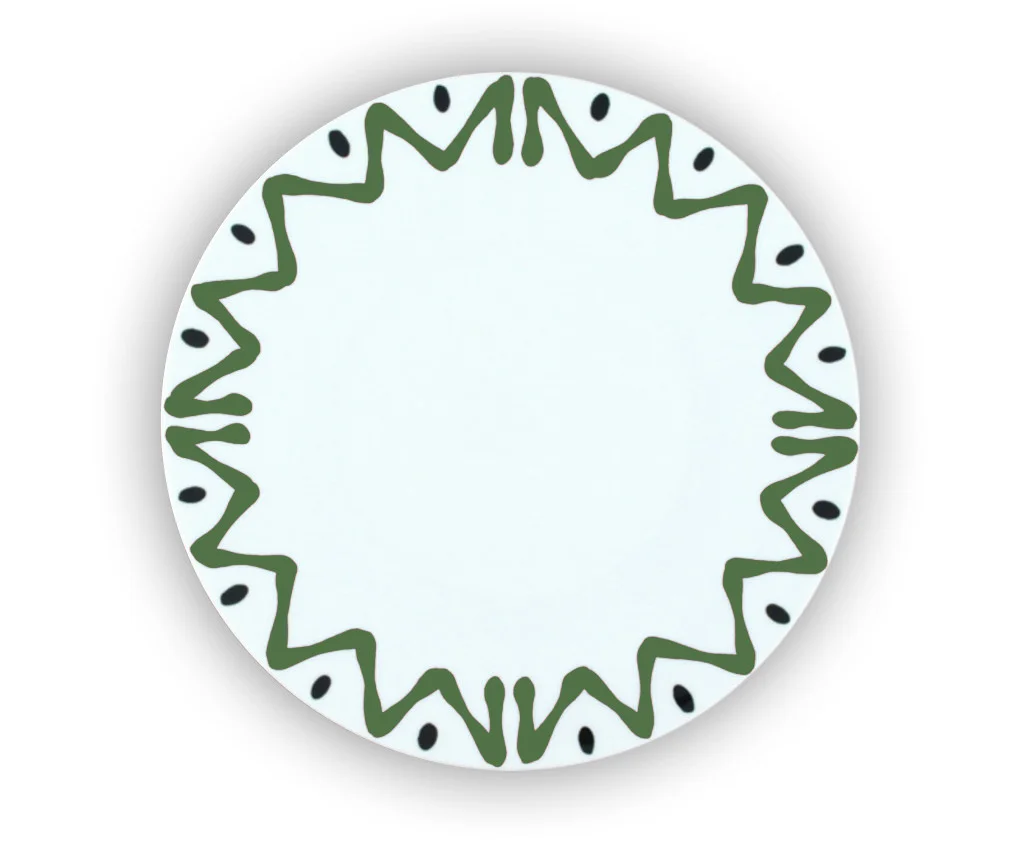 ASSIETTE XL VERT - PLATE XL GREEN
