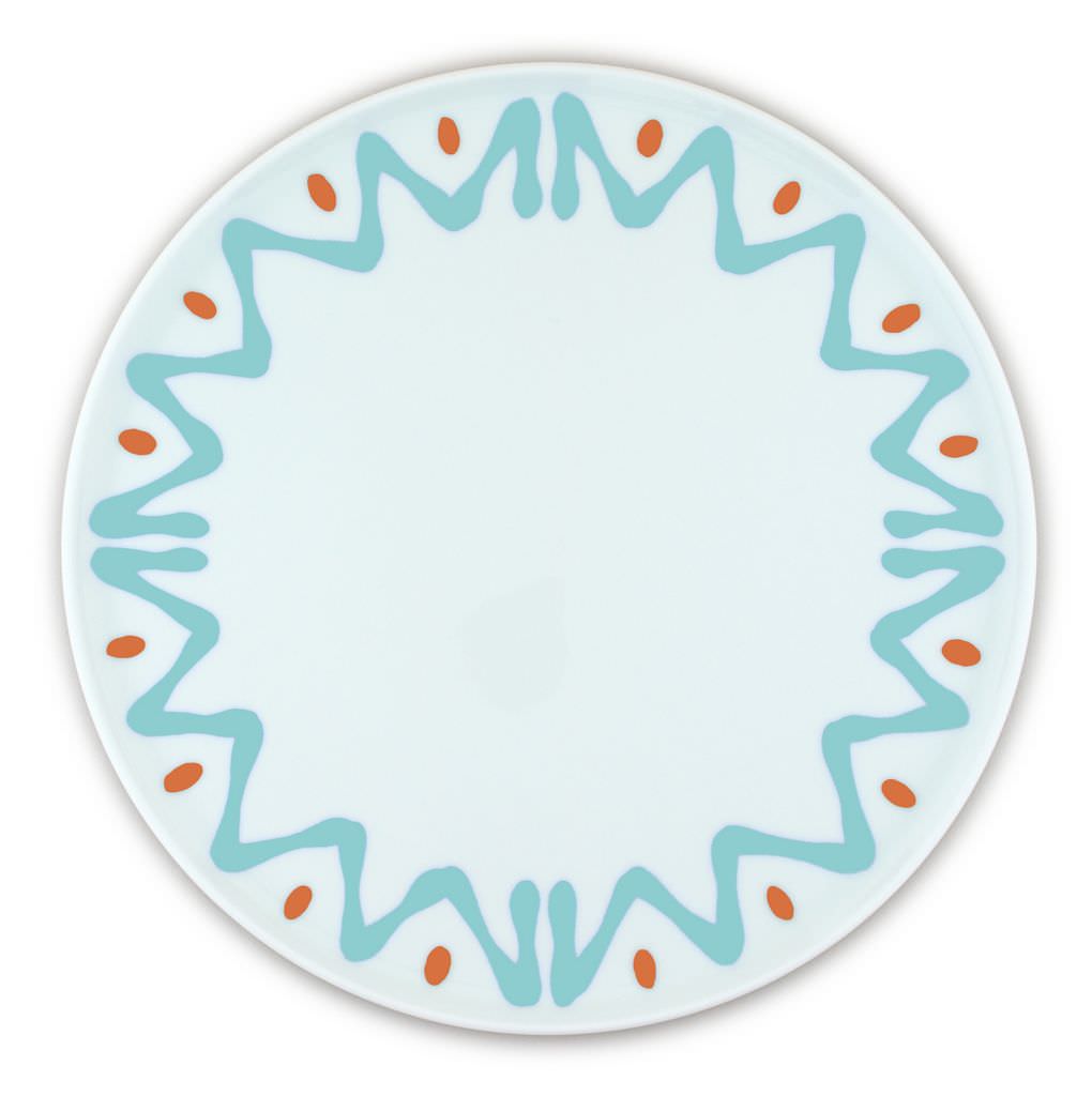 PLAT A TARTE AQUA - CAKE PLATE AQUA