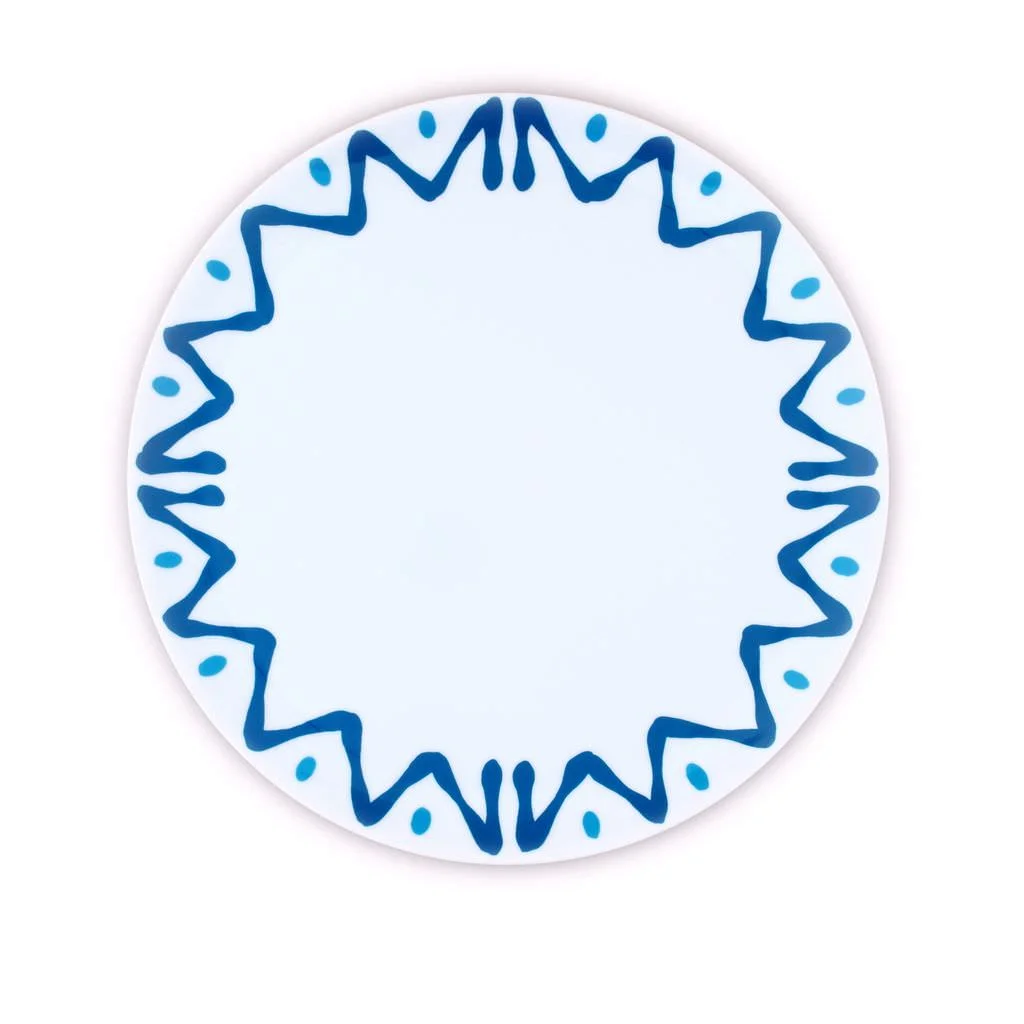PLAT A TARTE BLEU CANARD - CAKE PLATE BLEU CANARD