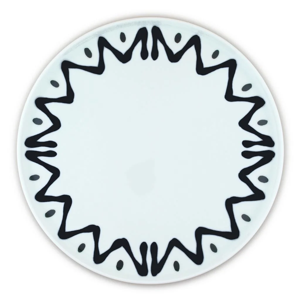 PLAT A TARTE NOIR - CAKE PLATE BLACK