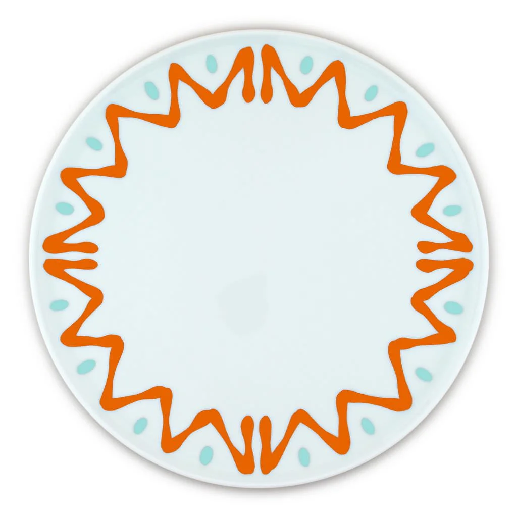 PLAT A TARTE ORANGE - CAKE PLATE ORANGE