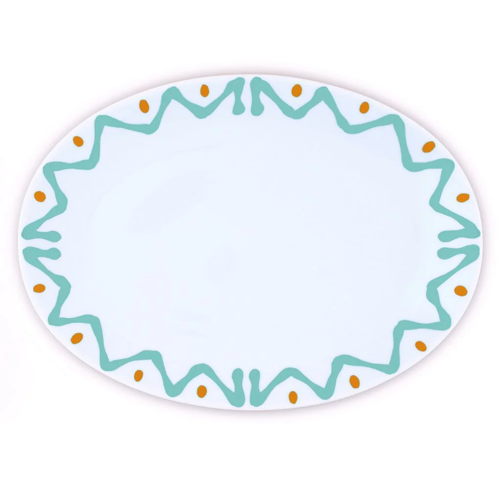 PLAT OVALE L AQUA - OVAL TRAY L AQUA