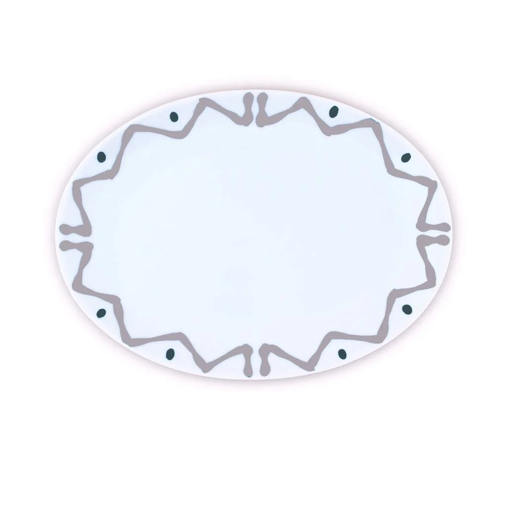 PLAT OVALE M GRIS - OVAL TRAY M GREY