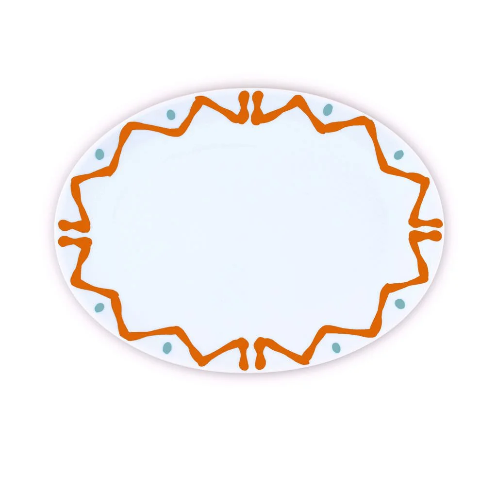 PLAT OVALE M ORANGE - OVAL TRAY M ORANGE