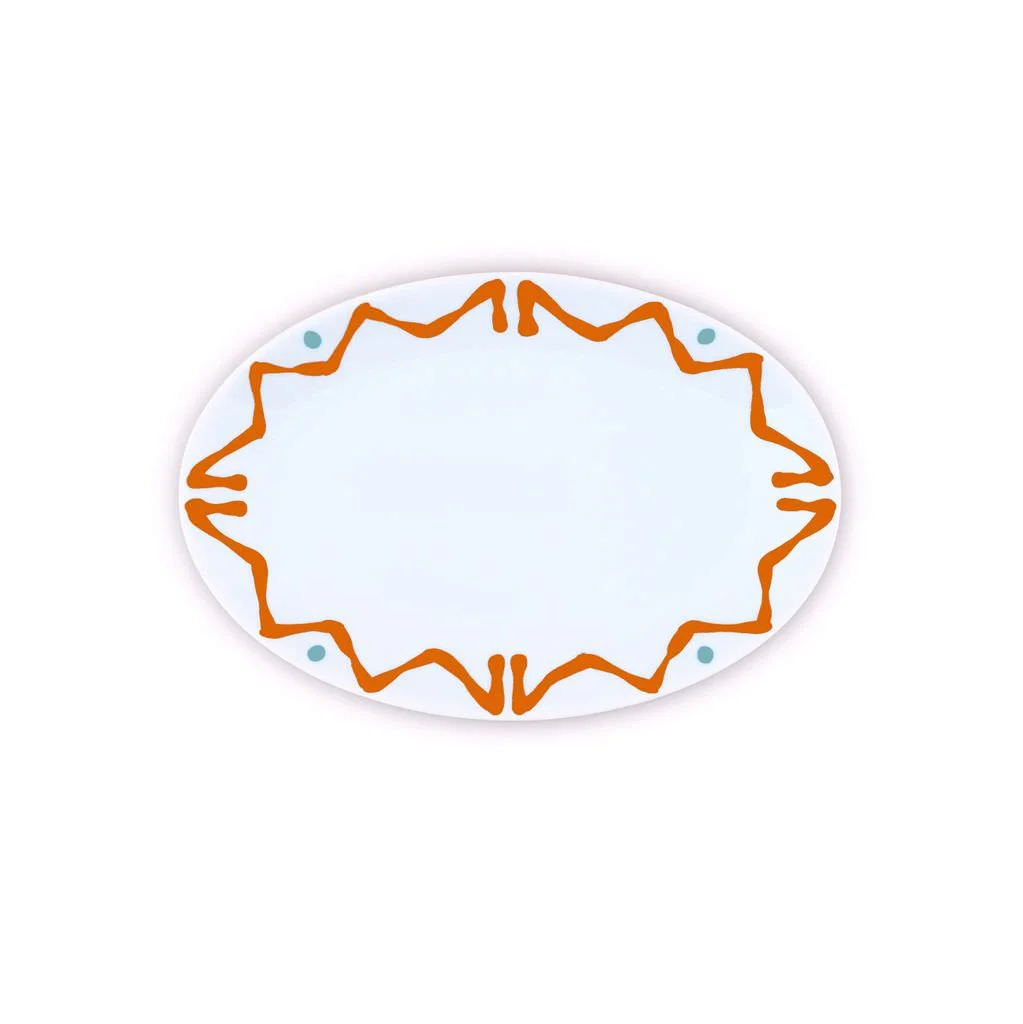 PLAT OVALE S ORANGE - OVAL TRAY S ORANGE