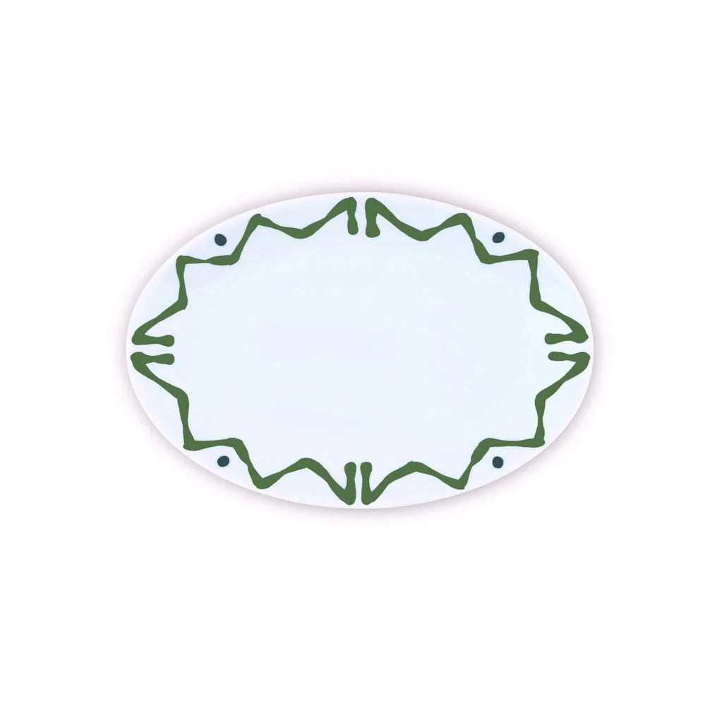 PLAT OVALE S VERT - OVAL TRAY S GREEN