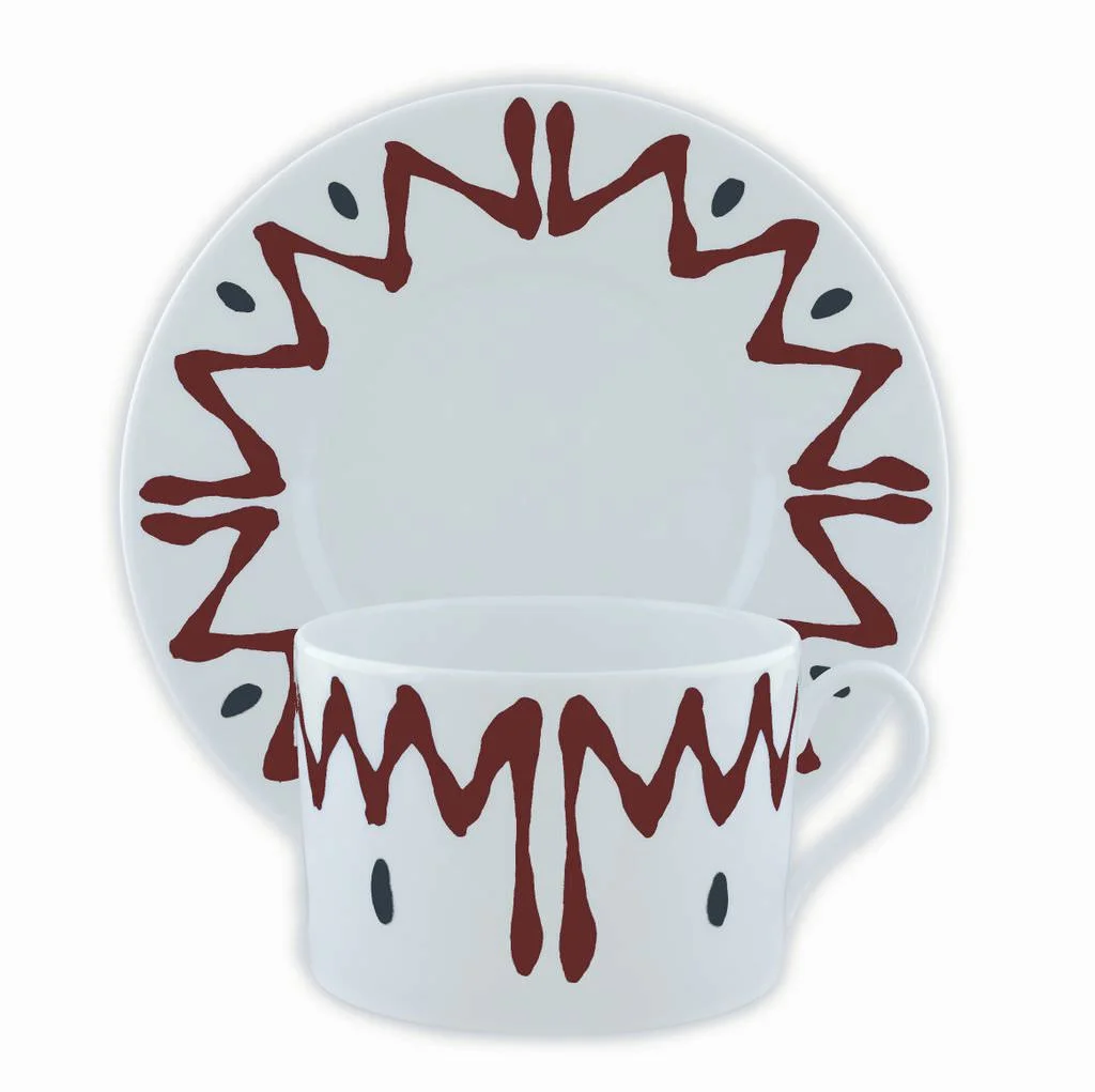 TASSE ET SOUCOUPE DEJEUNER MARRON - BREAKFAST CUP AND SAUCER BROWN