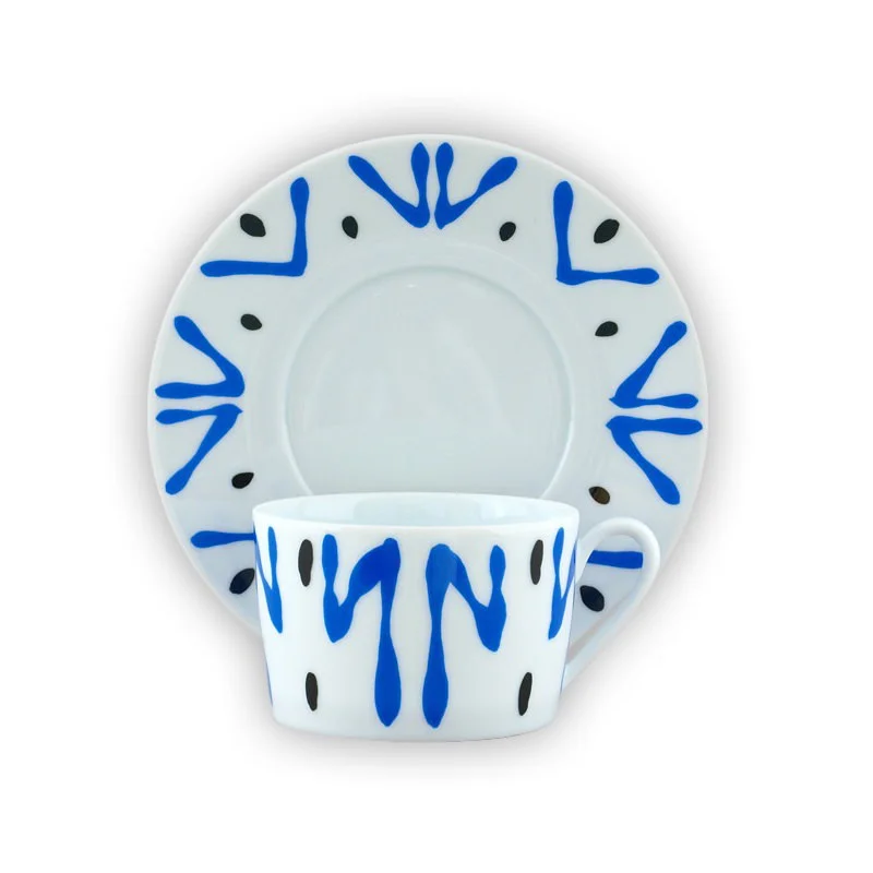 TASSE ET SOUCOUPE THE BLEU - TEA CUP AND SAUCER BLUE