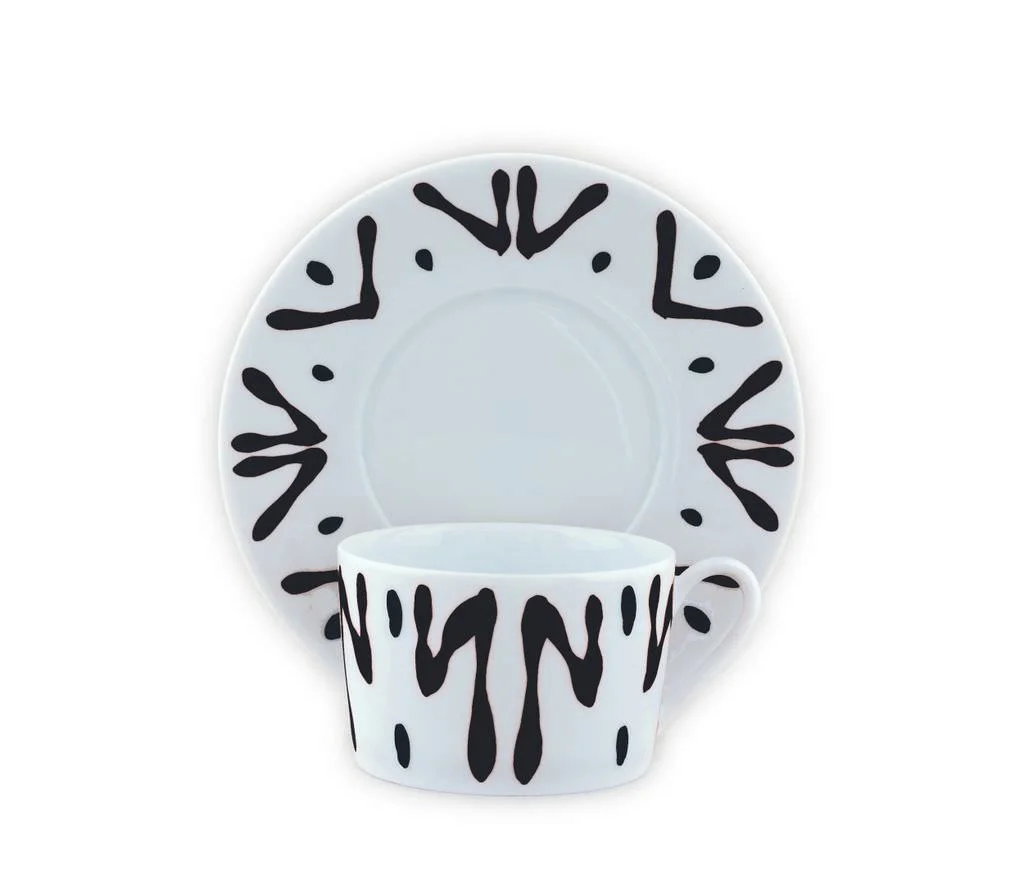 TASSE ET SOUCOUPE THE NOIR - TEA CUP AND SAUCER BLACK