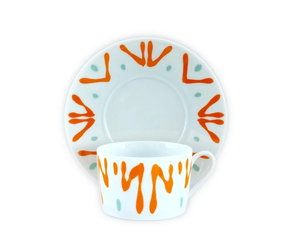 TASSE ET SOUCOUPE THE ORANGE - TEA CUP AND SAUCER ORANGE