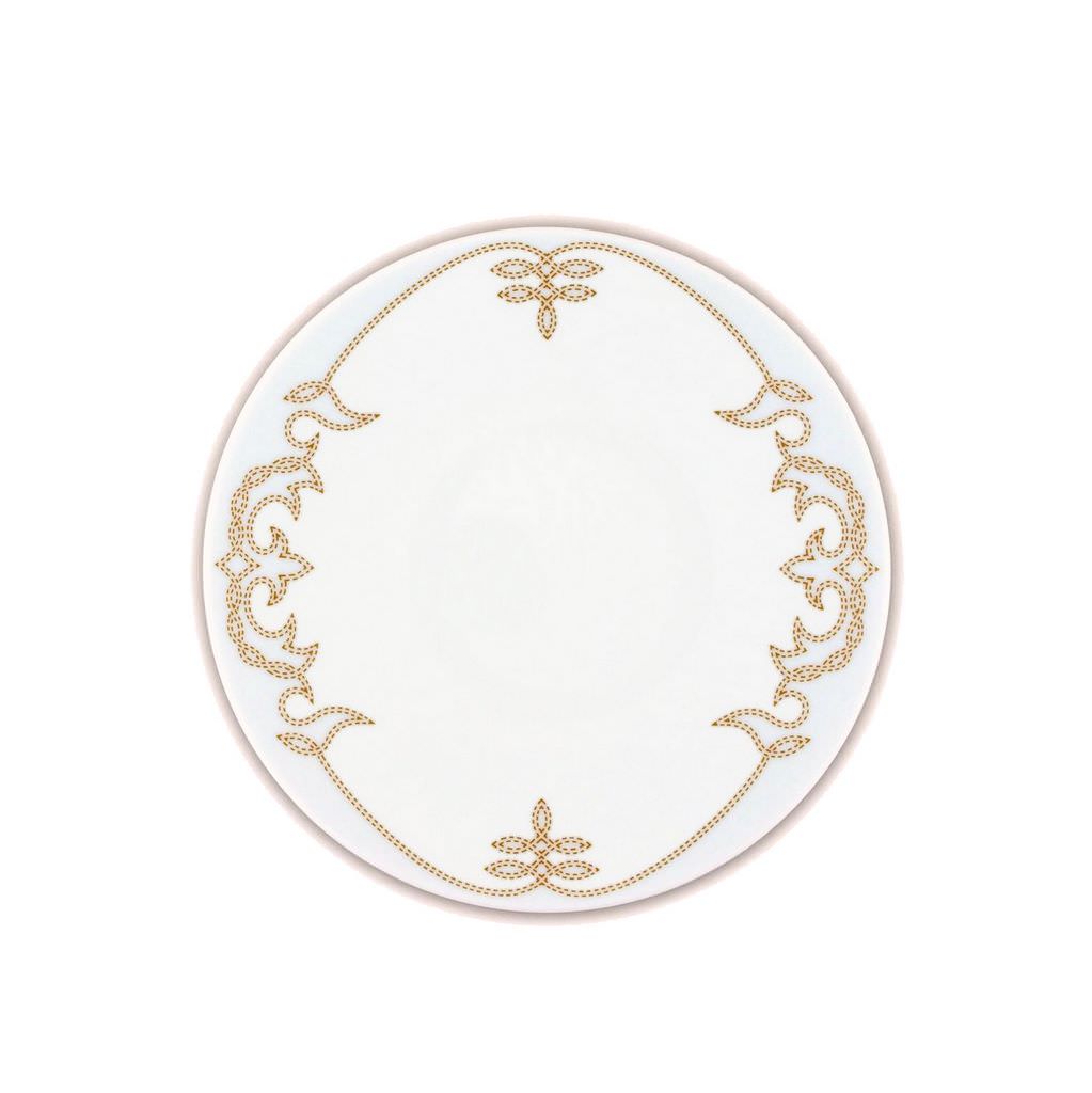 ASSIETTE M DORE - PLATE M GOLD