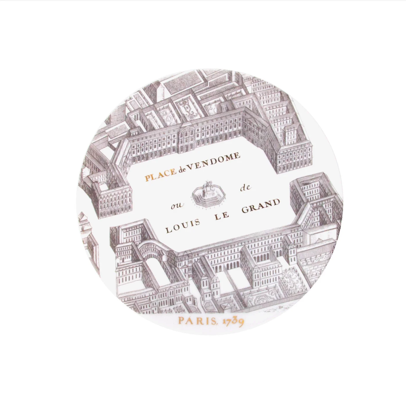 ASSIETTE S PLACE VENDOME - PLATE S PLACE VENDOME