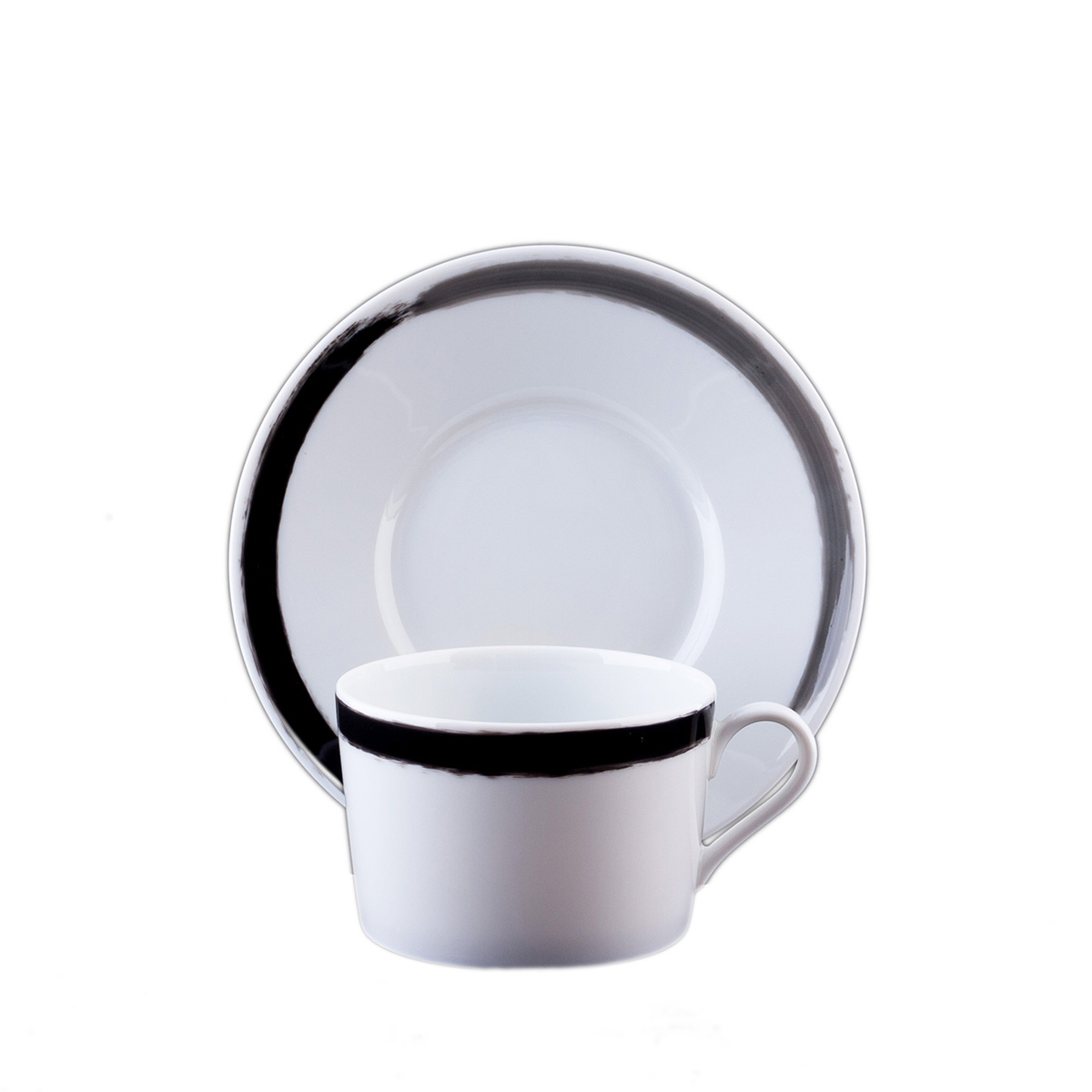 TASSE ET SOUCOUPE THE CARBONE - TEA CUP AND SAUCER CARBONE