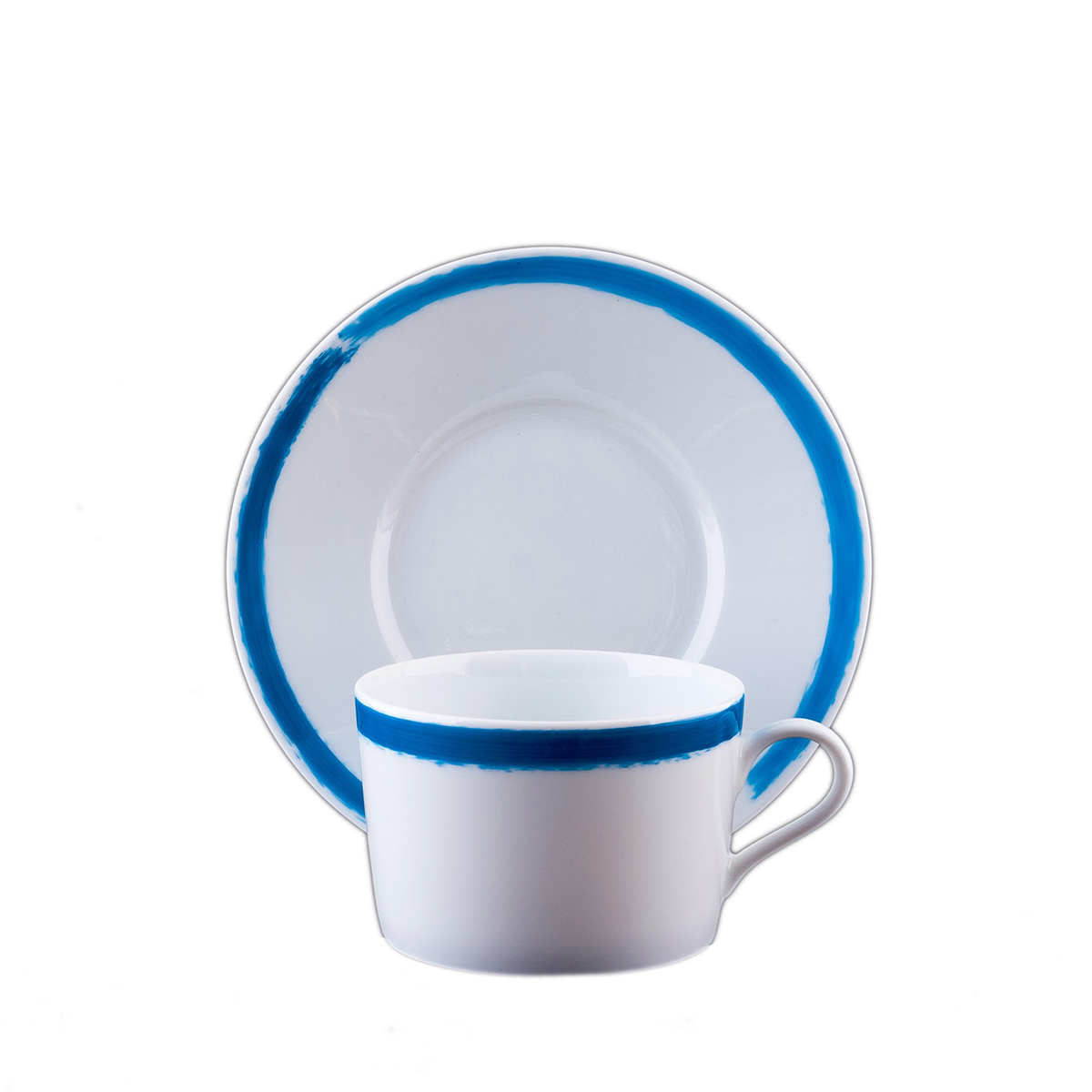 TASSE ET SOUCOUPE THE BLEU EGEE - TEA CUP AND SAUCER BLUE EGEE