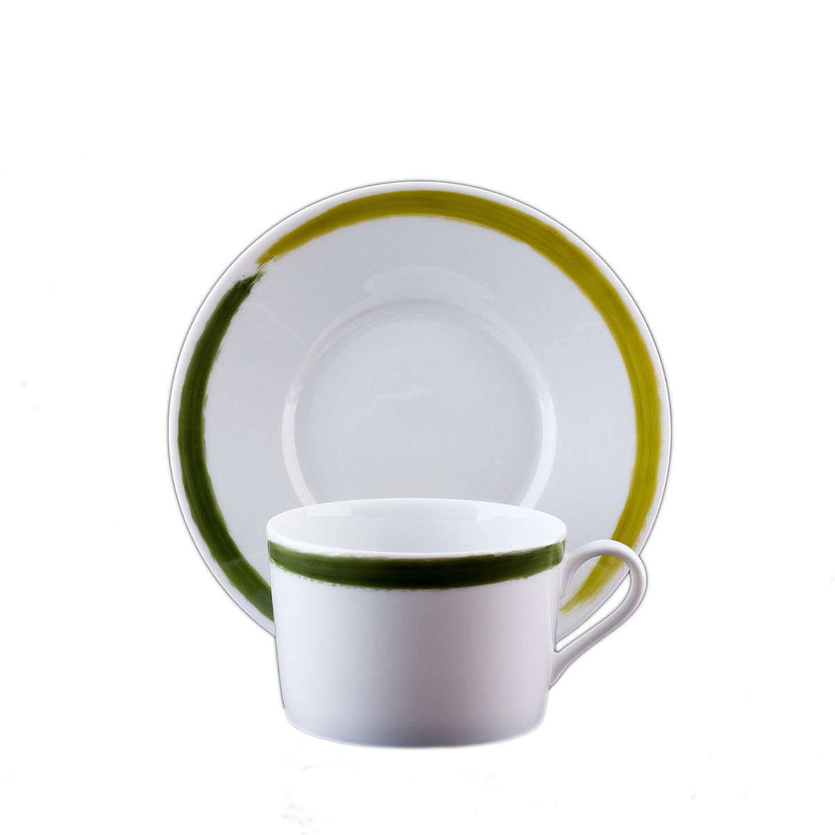TASSE ET SOUCOUPE THE OLIVE - TEA CUP AND SAUCER OLIVE
