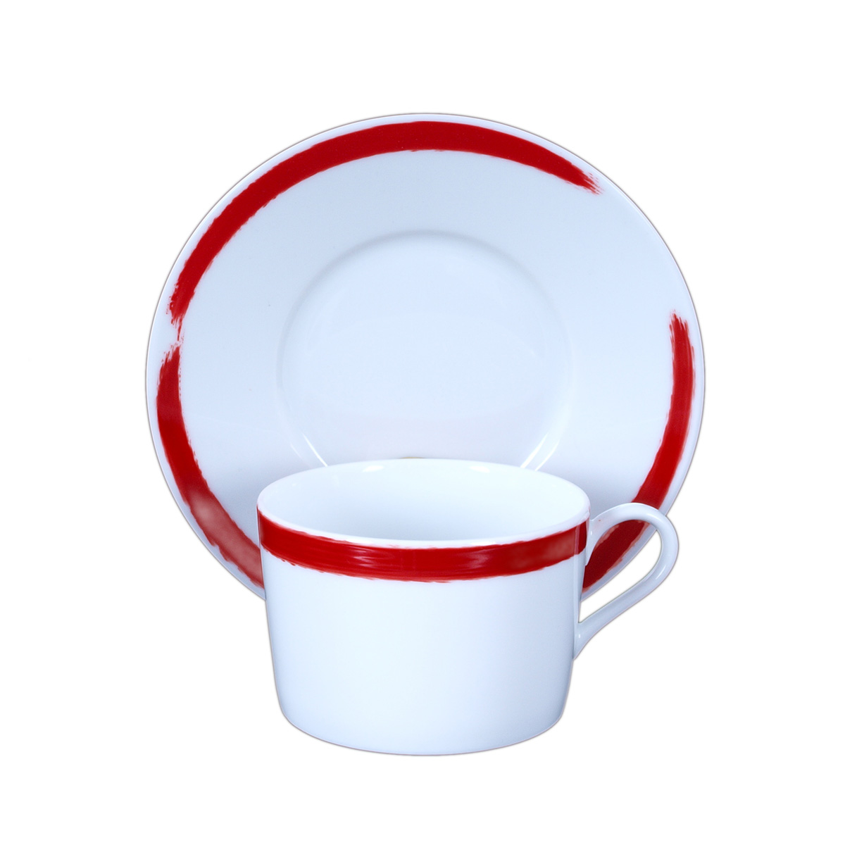 TASSE ET SOUCOUPE THE ROUGE - TEA CUP AND SAUCER RED