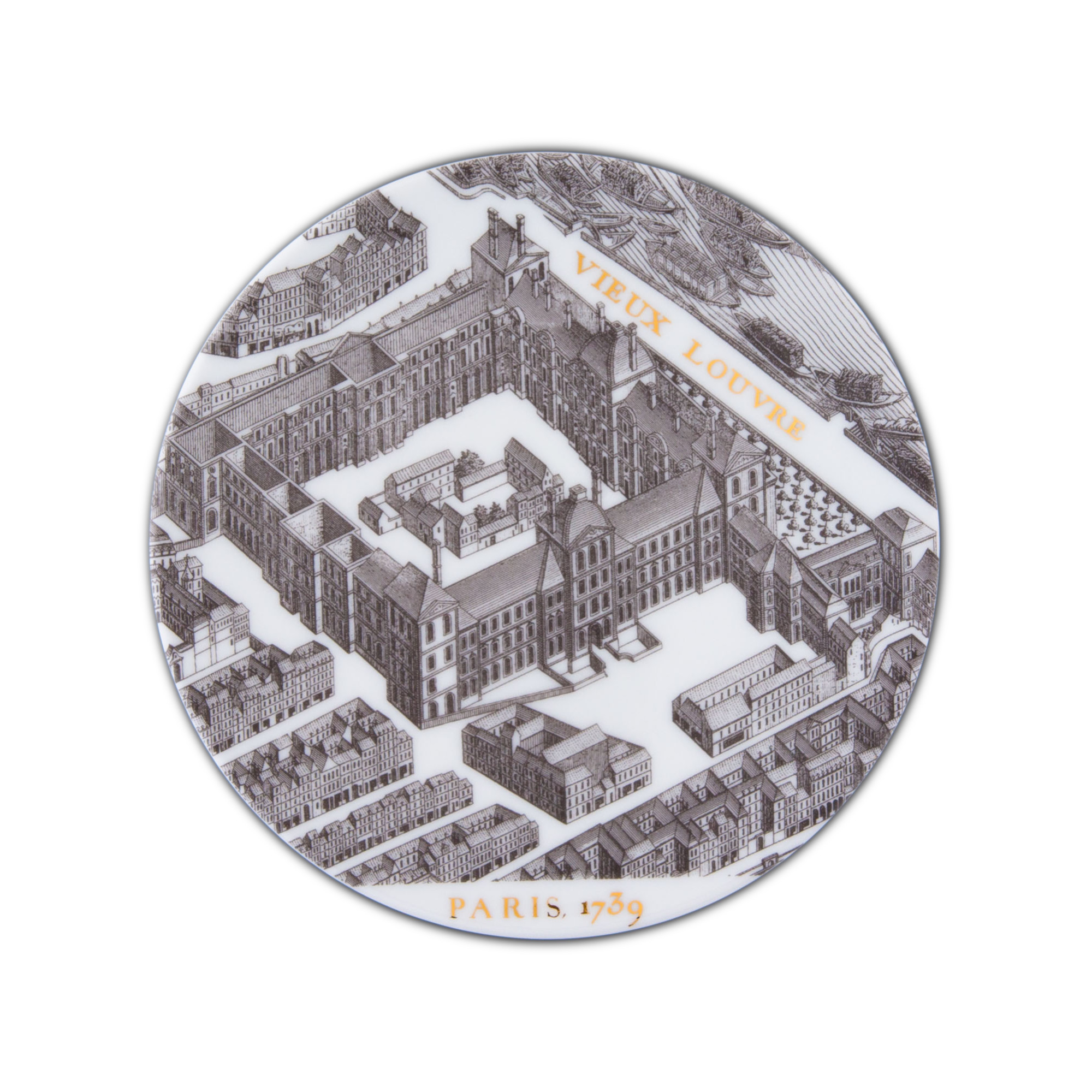 ASSIETTE S VIEUX LOUVRE - PLATE S VIEUX LOUVRE