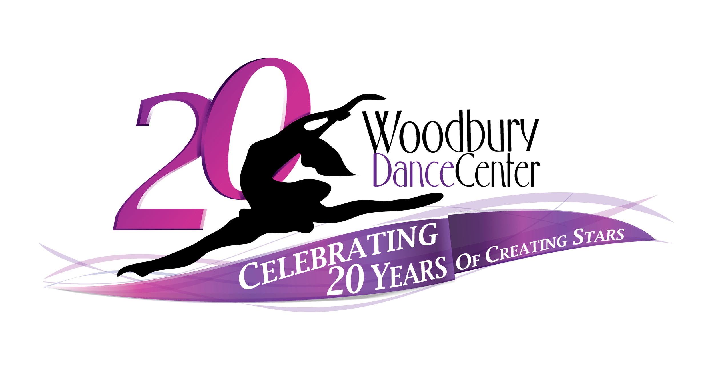 Woodbury Dance Center 20th Anniversary Logo