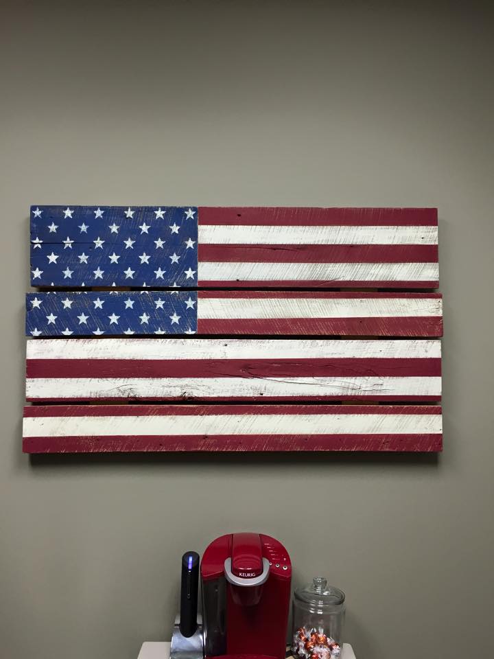 Our DIY'ers do an amazing job at creating all types of decor with our reclaimed lumber. We love this one just e-mailed to us from a customer who bought our reclaimed barn boards to create this accent piece for her kitchen. Looks great!