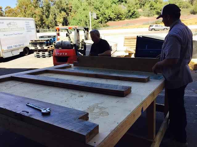 Crafting a Reclaimed Wood Sliding Door