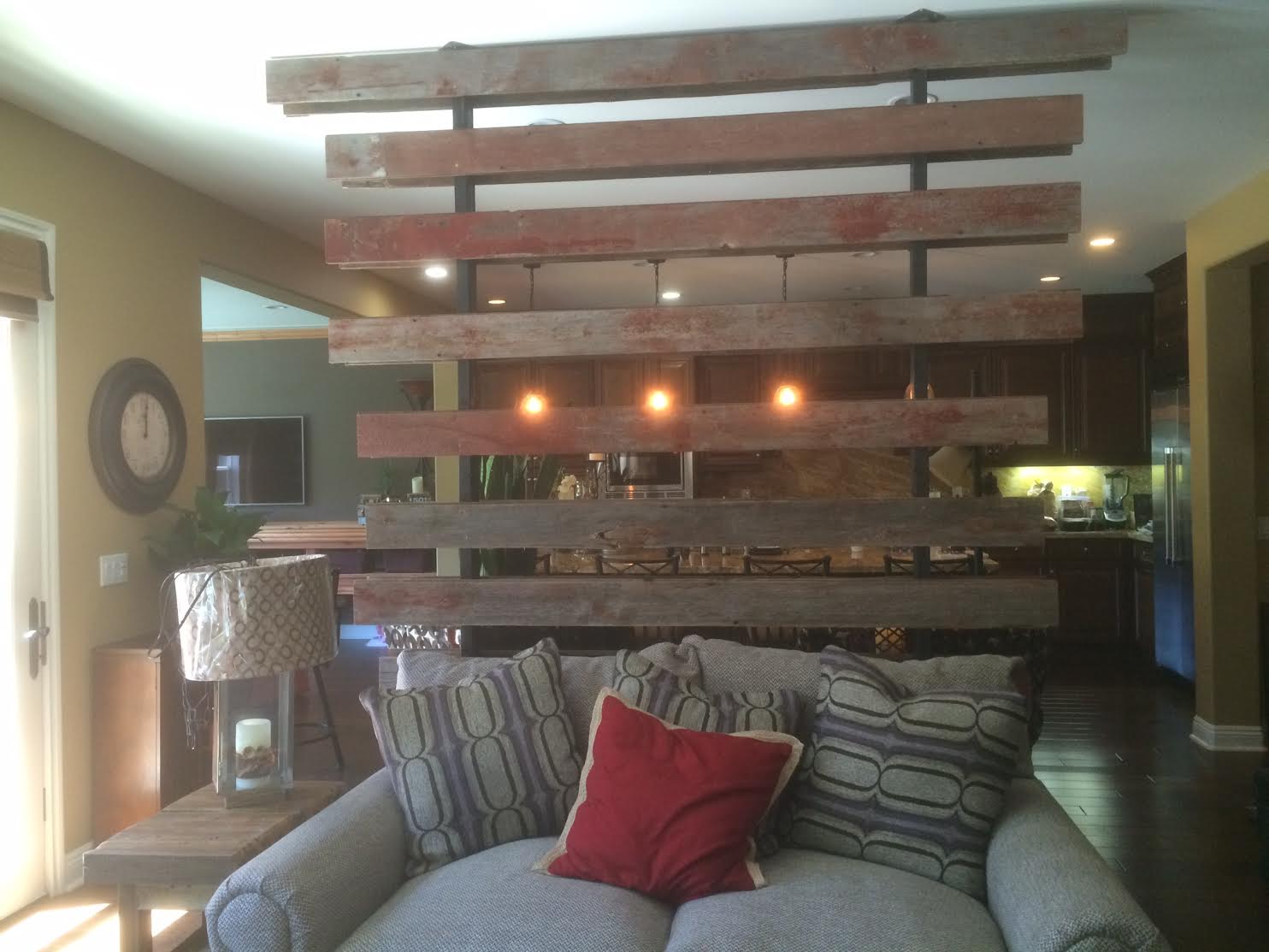 Reclaimed Barn Board Room Divider