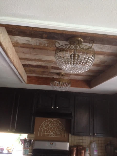 Hello, attached are pix of our fluorescent light box redone with reclaimed wood from your shop. Thank you! We are very happy with the outcome. We will be back!! Debbie Schooler