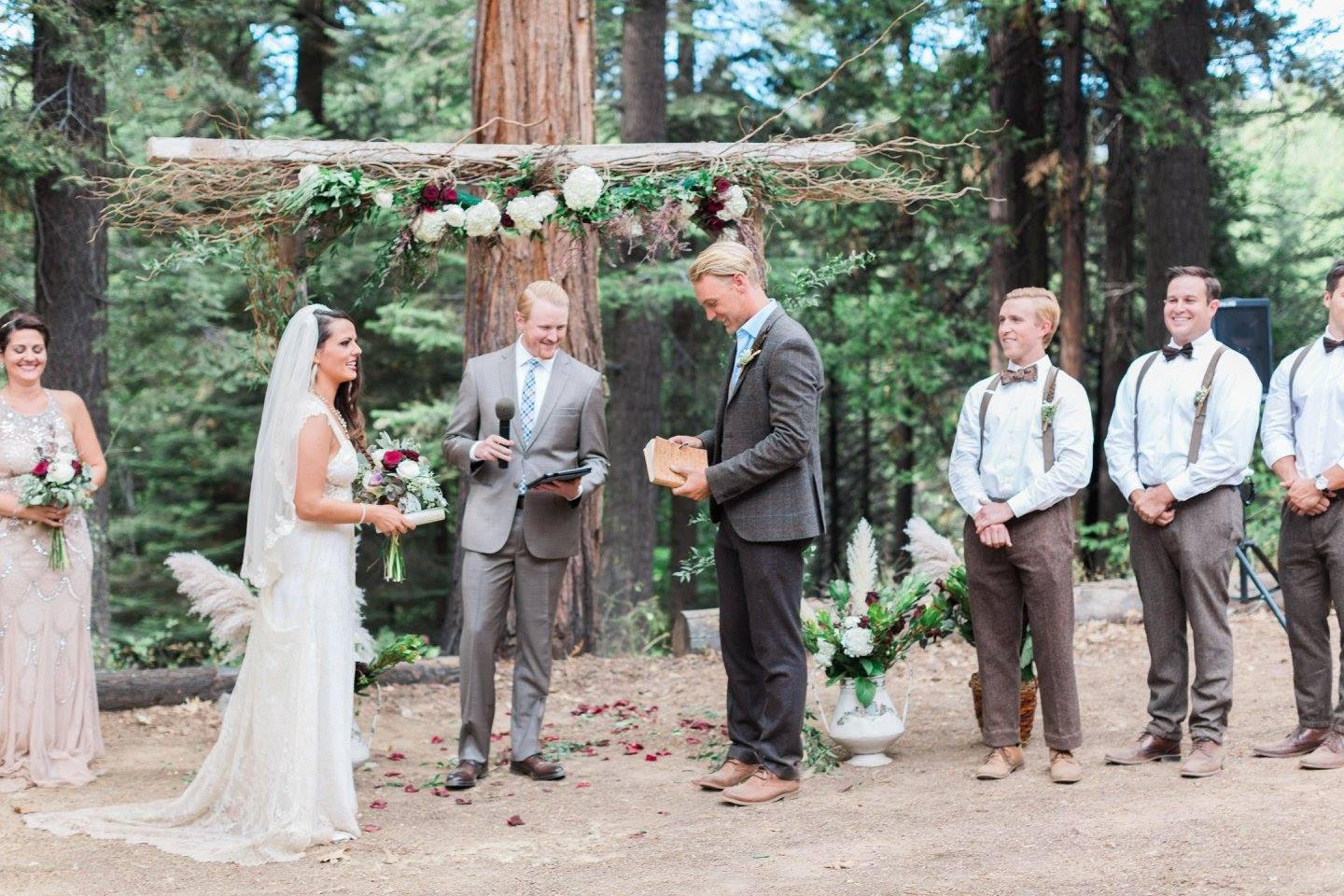 Reclaimed Wood Wedding Arbor