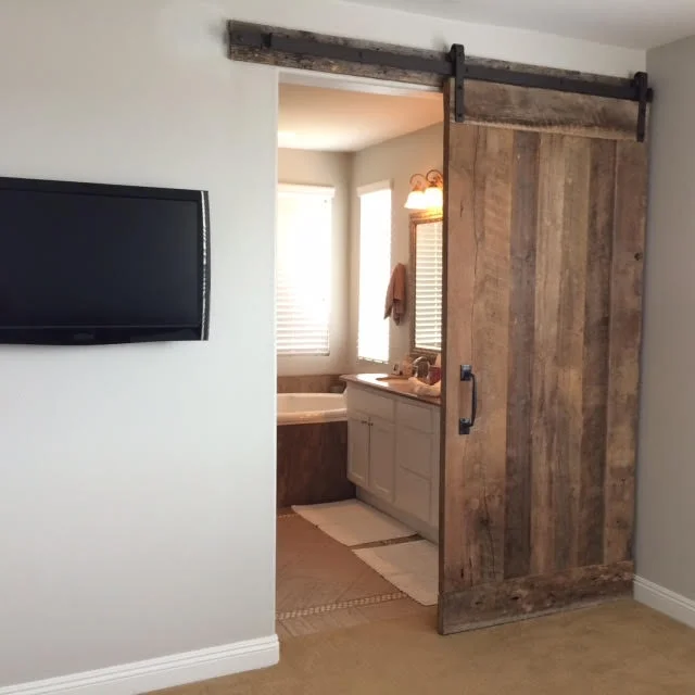 The Elko sliding barn door front