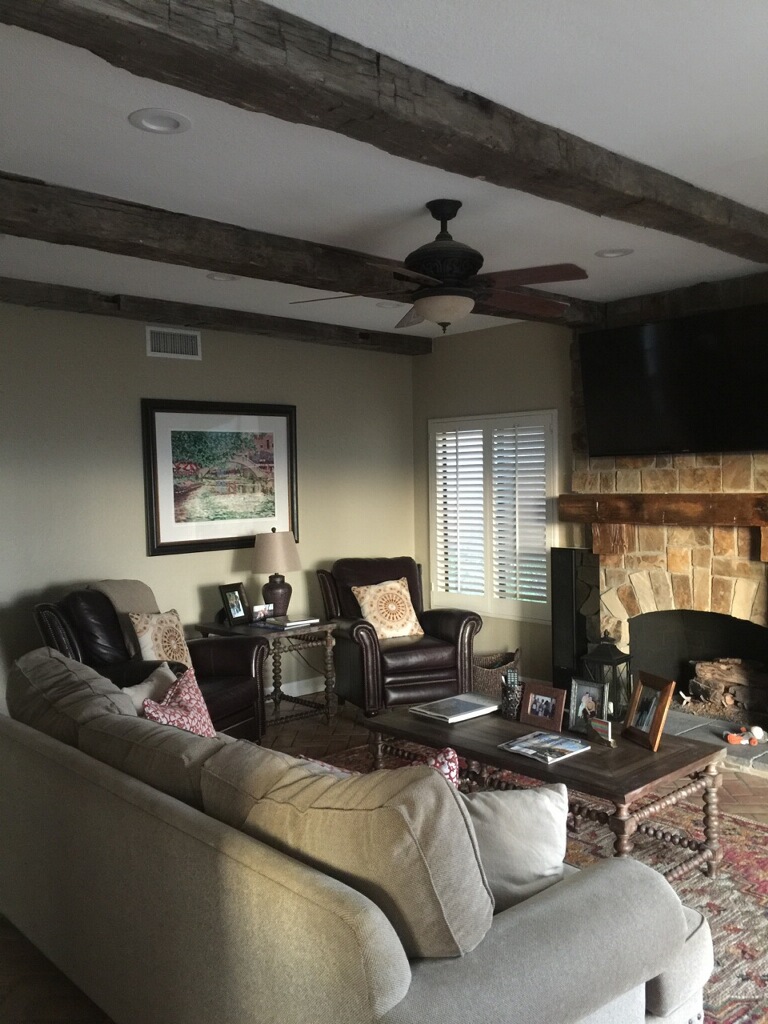 Reclaimed wood beams are a conversation piece filled with history for the entertainment area. Each beam is a wonderful addition to the room. U.S. Reclaimed, Vintage Lumber & Wood Works offers reclaimed wood for beams to be enhanced or added to a space. Send an email or visit the store to check out the selection of reclaimed wood and what the wood can do for your space. 
