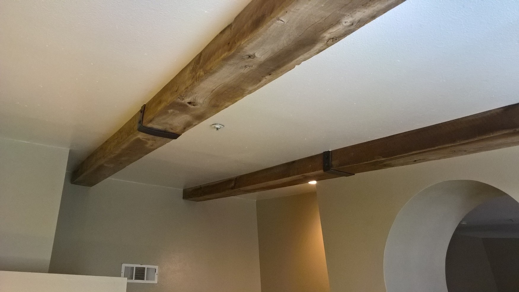 Ceiling Beams are a great addition to any home or space. Reclaimed beams can be purchased as a solid piece or beams can be custom design and built to order with reclaimed vintage lumber. U.S. Reclaimed, Vintage Lumber & Wood Works offers a variety of vintage lumber and reclaimed wood to custom design and build based on the wants and needs of the customer. Visit or contact the store to get started on your custom reclaimed wood project today.