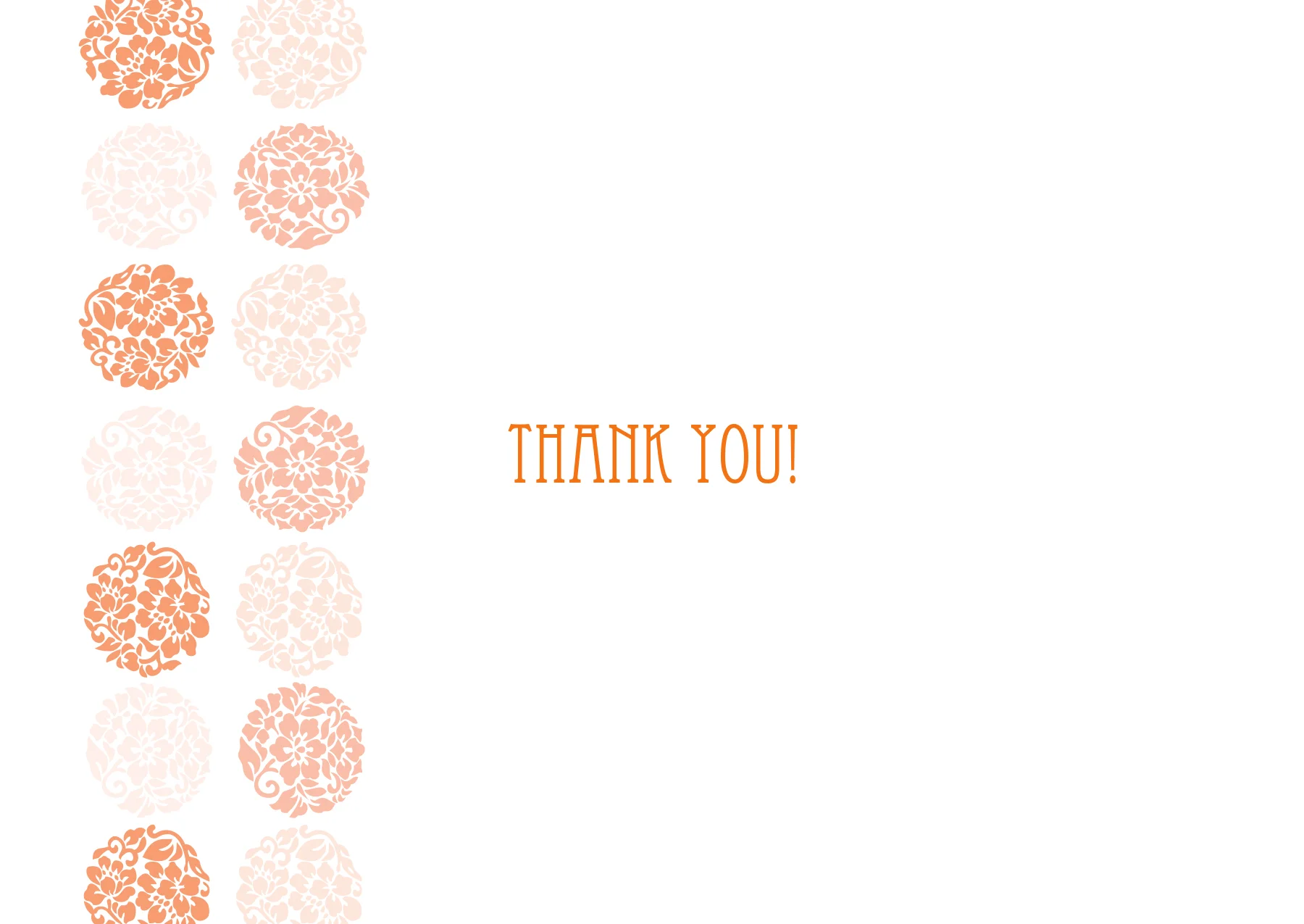 "Thank You" Card