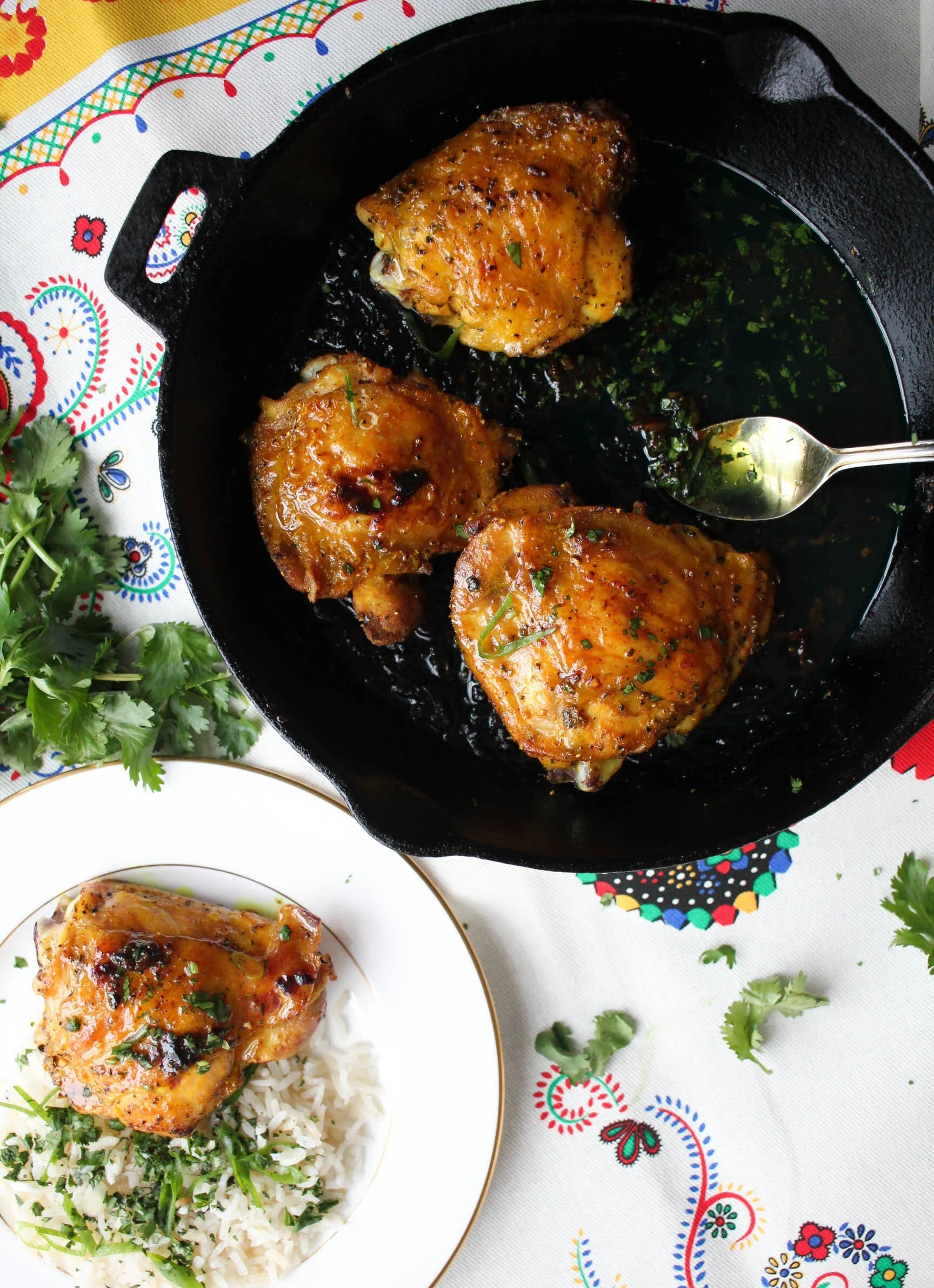 Honey Turmeric Skillet Chicken + Black History Month Potuck
