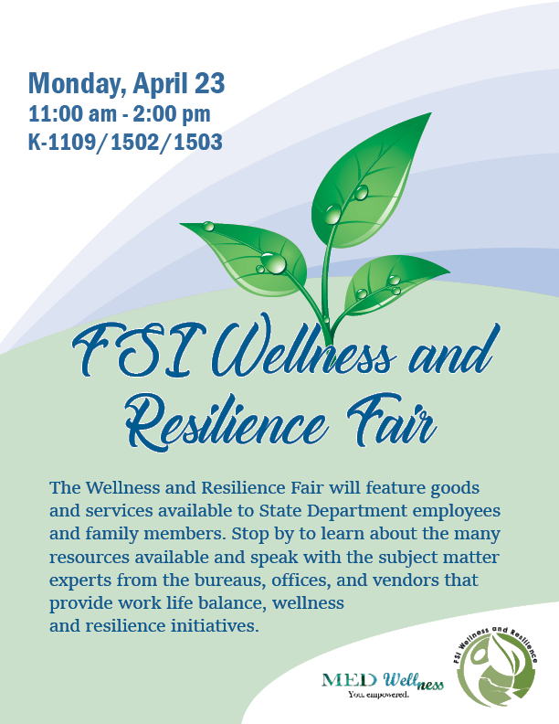 FSI Wellness and Resilience Fair Flyer