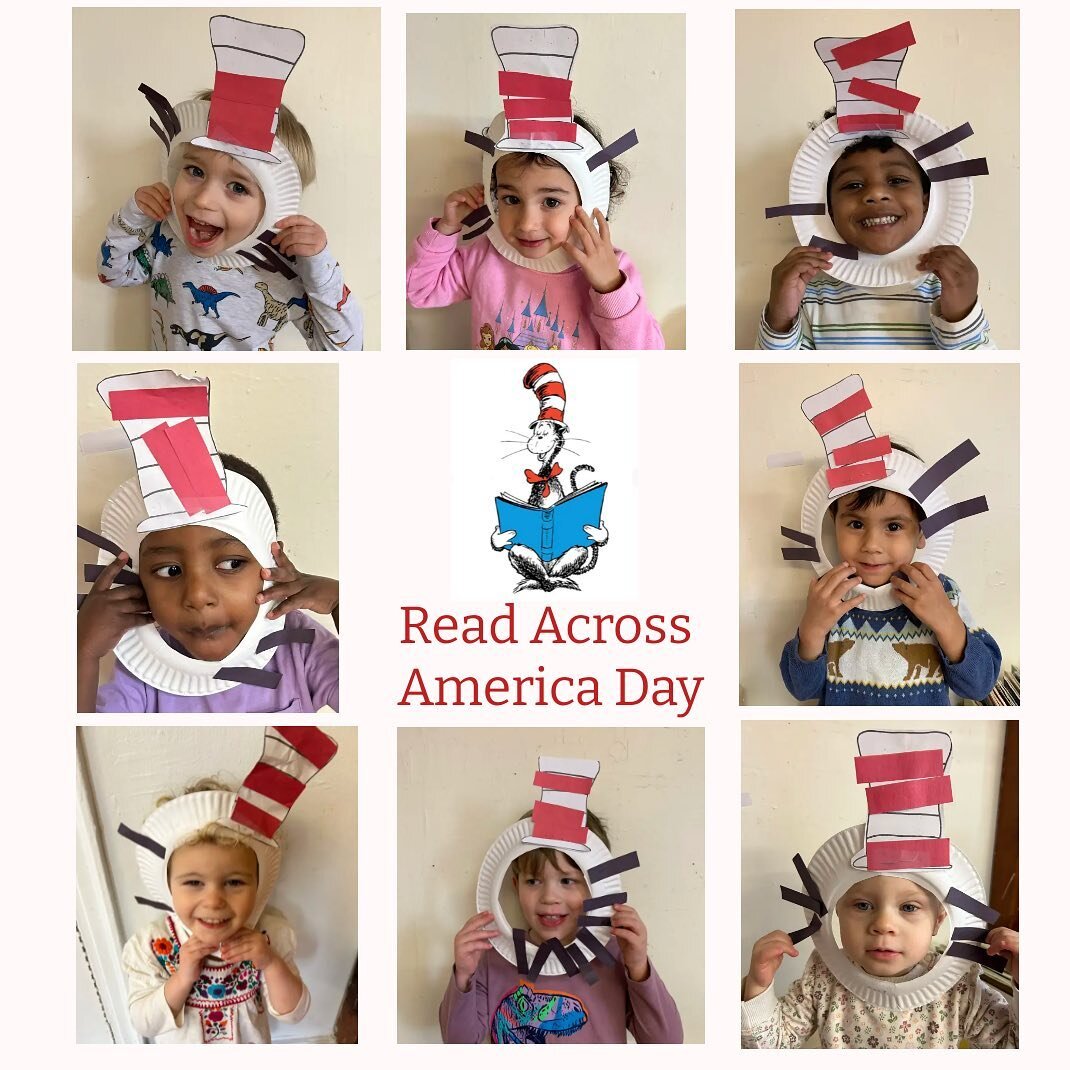 National Read Across America Day is always on March 2nd, Dr Seuss&rsquo; birthday. To celebrate, the shelves in our Toddler Class were filled with Dr Seuss books. As a book extension, which helps bring books to life, the children created Cat in the H