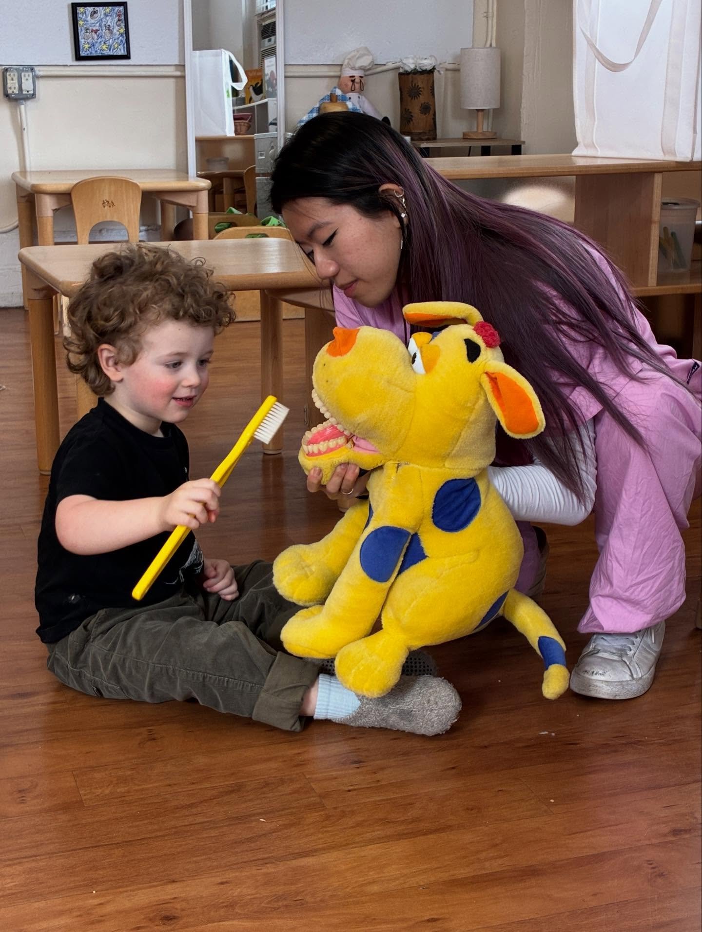 All our classrooms had recent visits from local dental hygienists for a lesson in dental care! Through hands-on learning and conversation, the children explored how to care for their teeth and why healthy habits matter. 💙🦷

In Montessori, Practical
