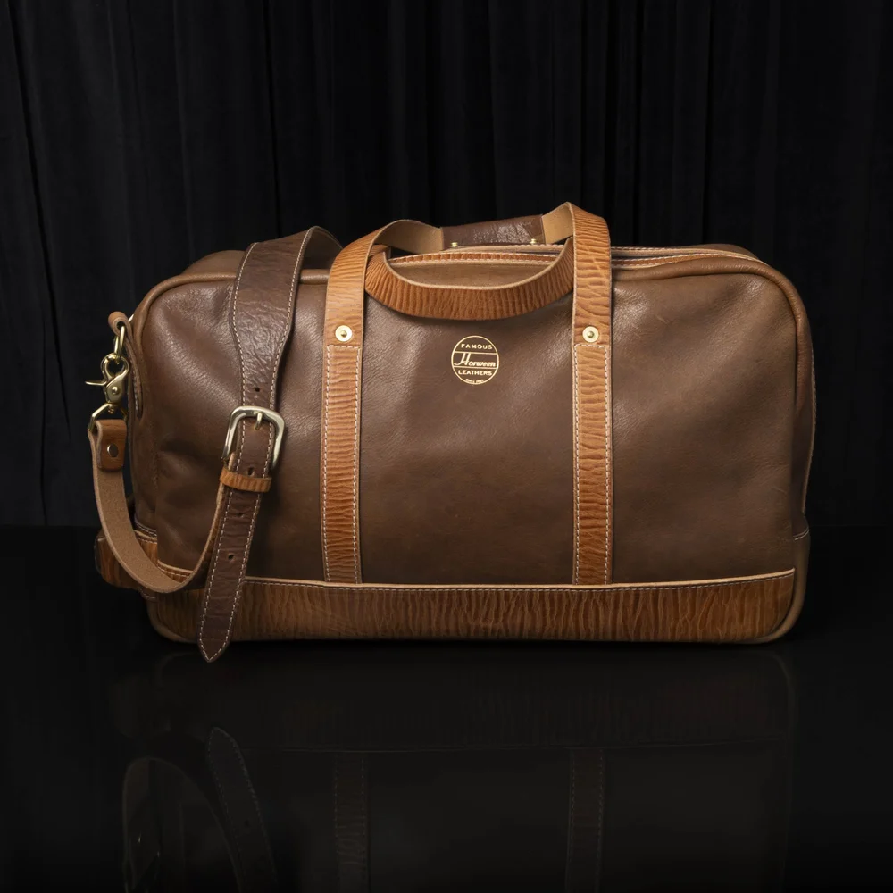 Vegetable Tanned and Waxed Deerskin Duffel — GENUINE - Main Image