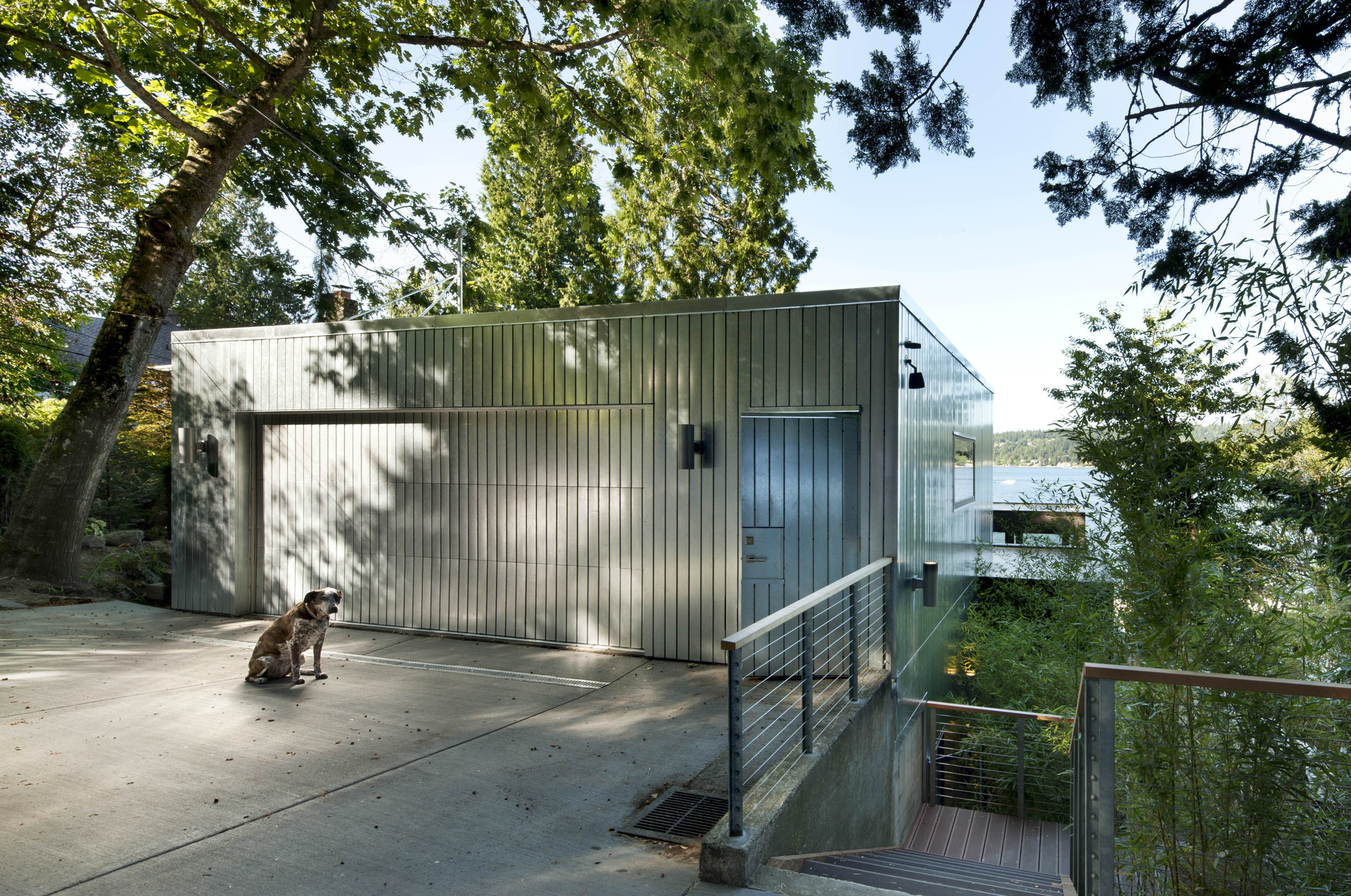 Custom metal clad garage