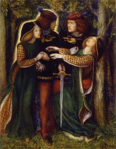 How They Met Themselves, by Dante Gabriel Rossetti.