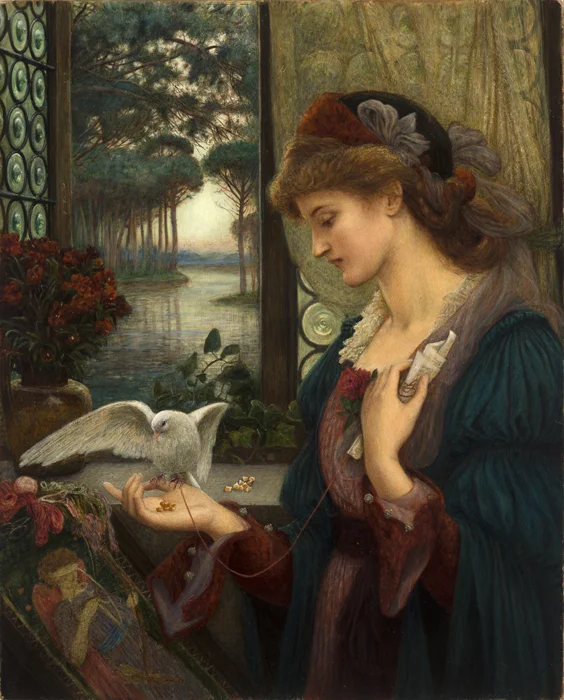 Love's Messenger, 1885. Marie Spartali Stillman