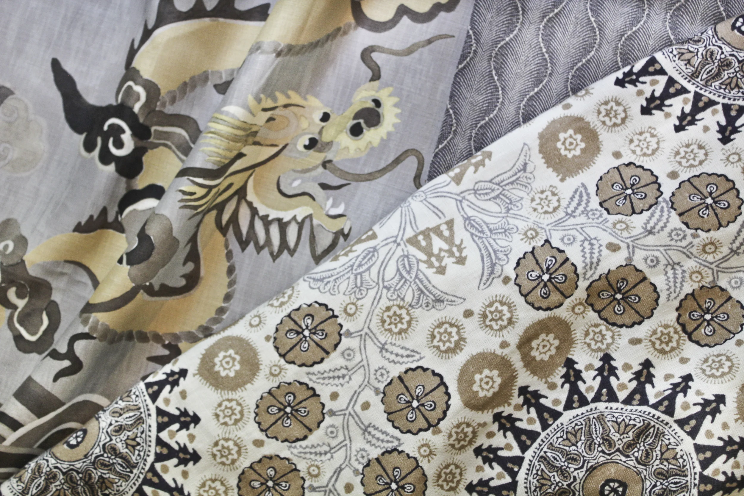 "Puff" in Storm/Gold, "Dardanelles" in Stone, "Sea of Marmara" in Cumin/Ink