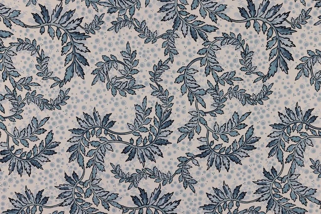 Daintree - Blue on Ivory