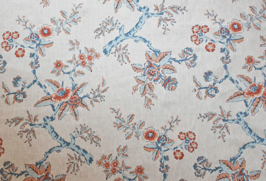 Tuileries - Coral/Blue