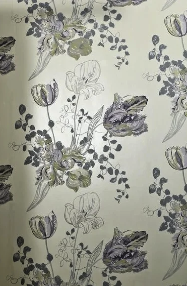 Growing Wild - Silver Violet on Pearl
