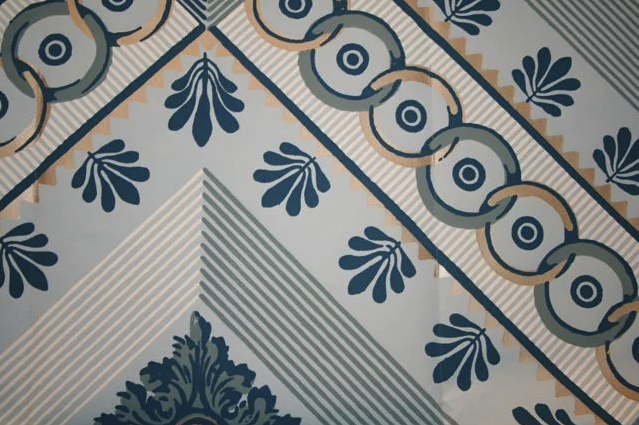 Natchez - Blue/Metallic Gold on Blue