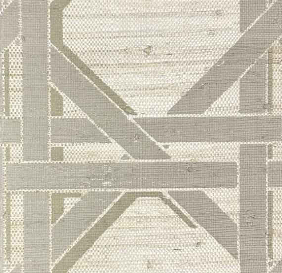 Boca Grand on Grasscloth - Tusk
