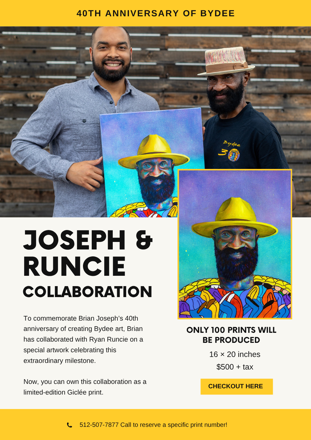 Photo of Brian Joseph and Ryan Runcie. Get your limited edition print today.